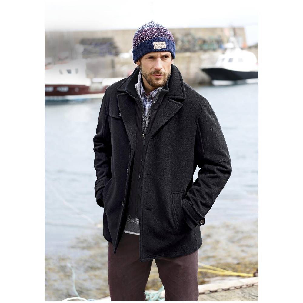 Jan Vanderstorm Wolljacke TJORVE Schwarz