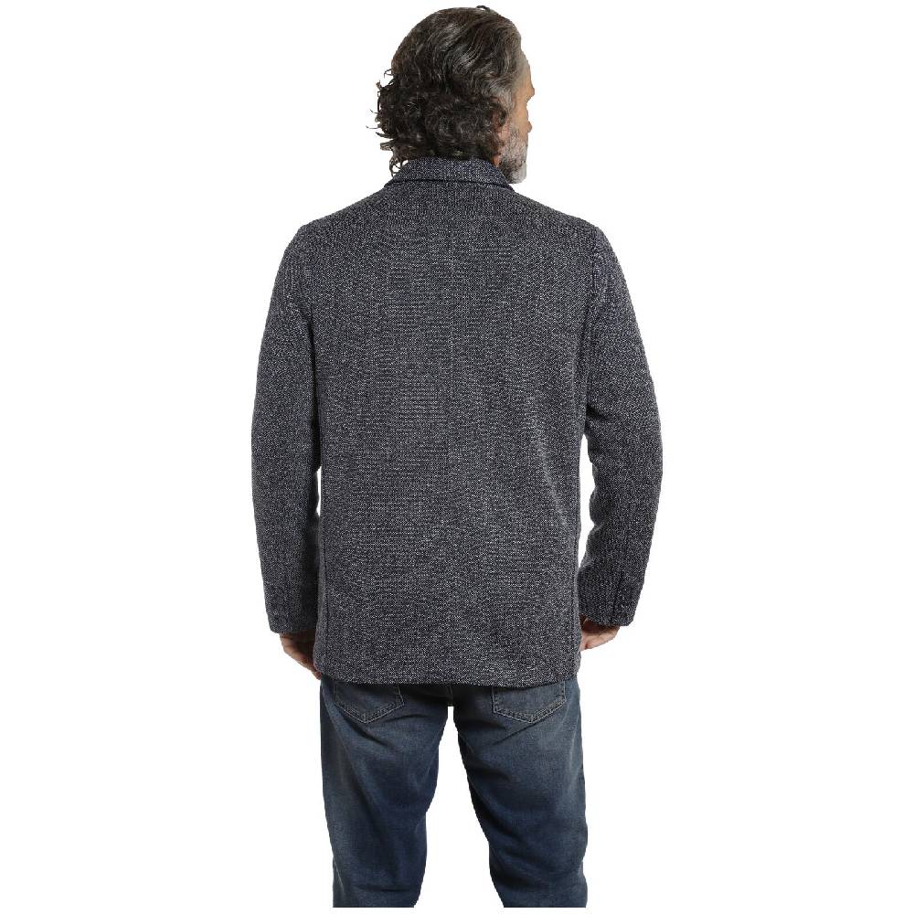 Jan Vanderstorm Jersey-Sakko ALBIN Dunkelblau Melange