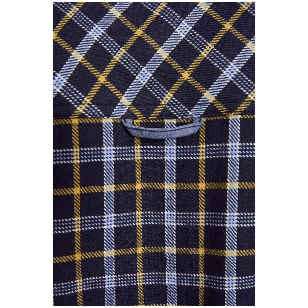 Jan Vanderstorm Kurzarmhemd BAKKE Dunkelblau Kariert