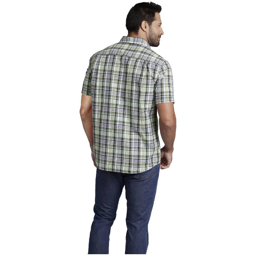 Jan Vanderstorm Kurzarmhemd BANDULF Hellgrün Kariert