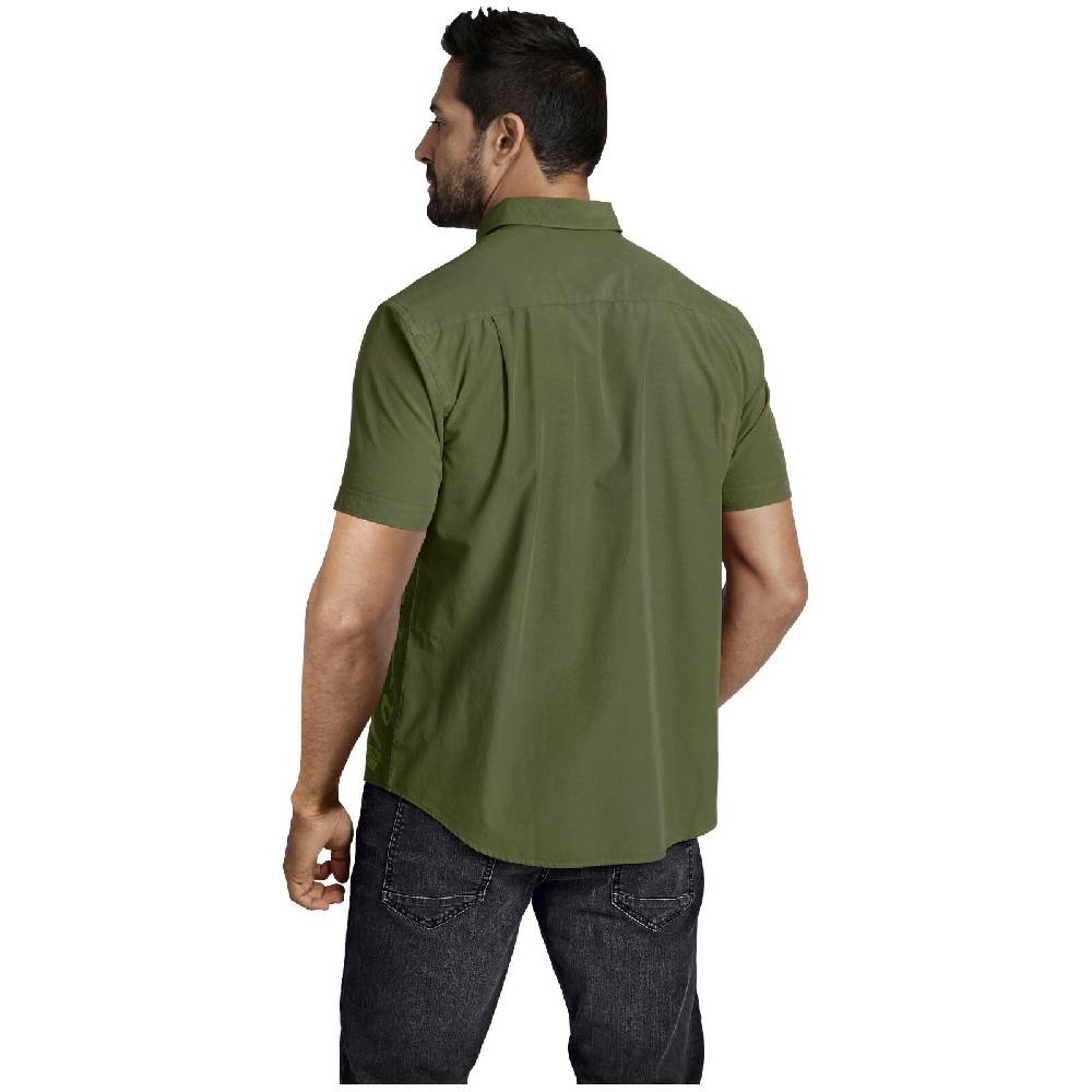 Jan Vanderstorm Kurzarmhemd CHRISTMAR Grün Bedruckt