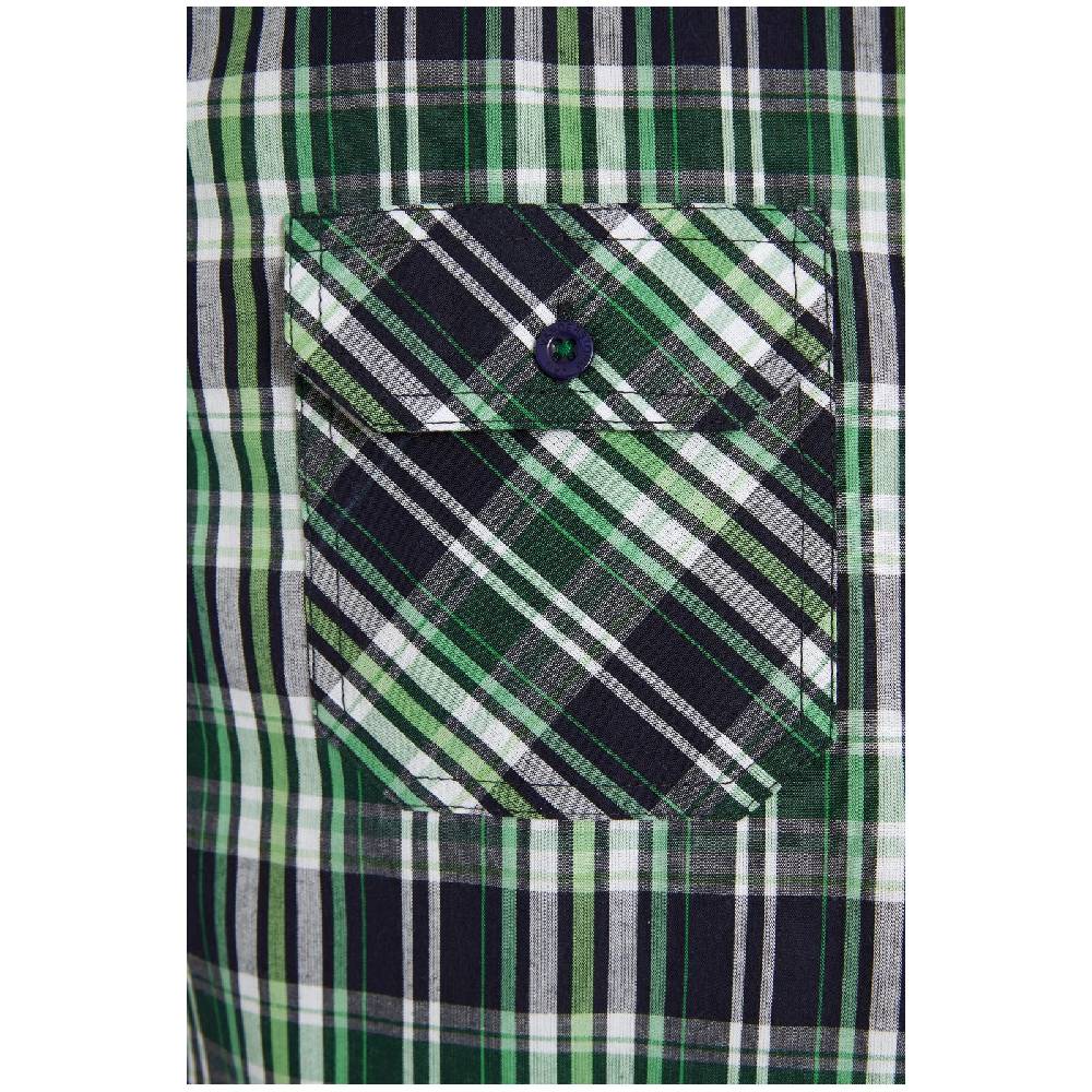 Jan Vanderstorm Kurzarmhemd JONFINN Dunkelblau Kariert