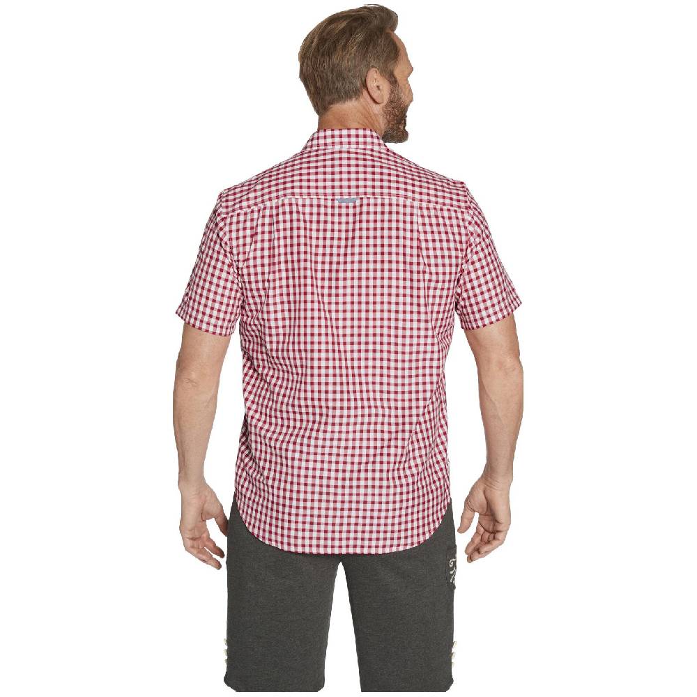 Jan Vanderstorm Kurzarmhemd KJETTIL Rot Weiß Kariert