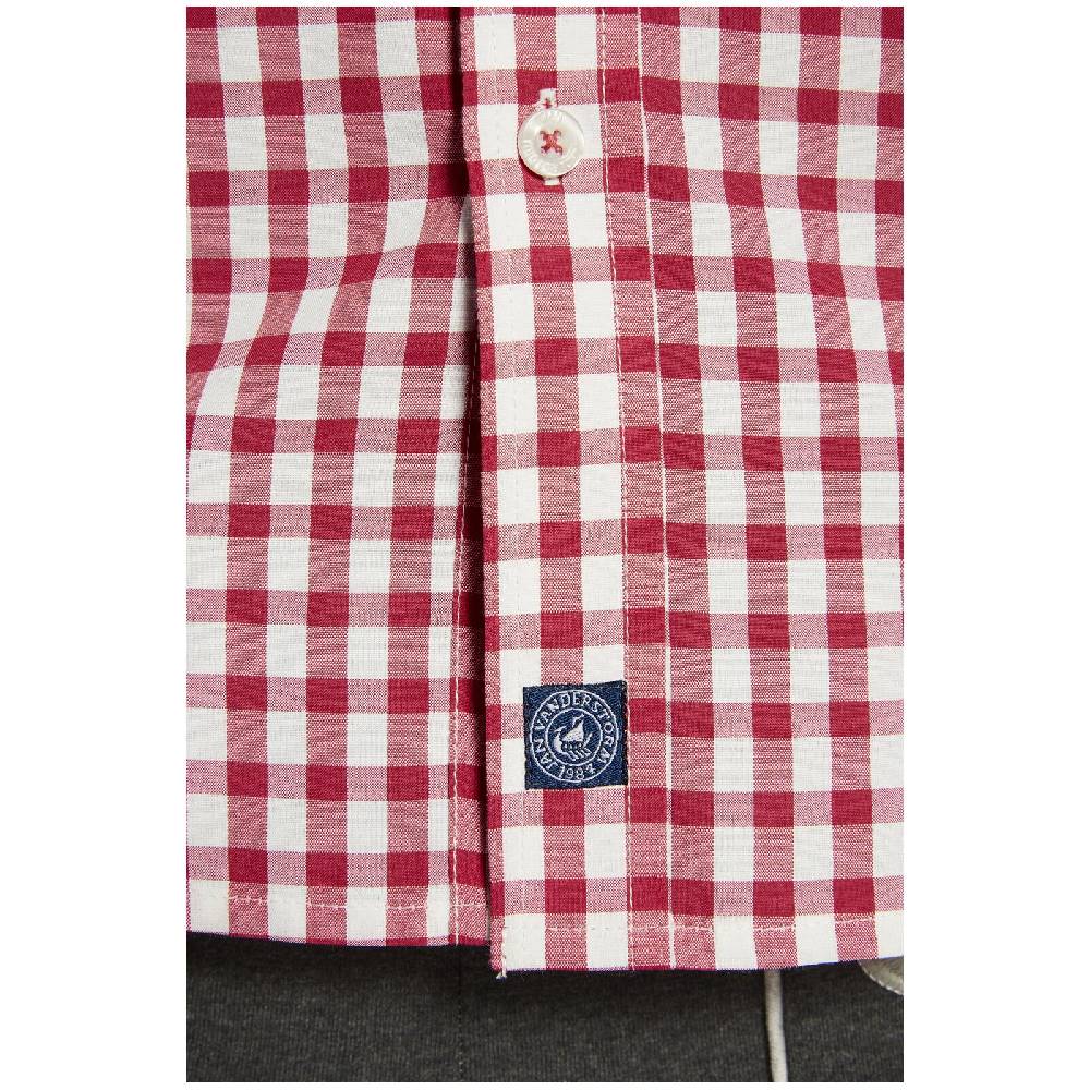 Jan Vanderstorm Kurzarmhemd KJETTIL Rot Weiß Kariert