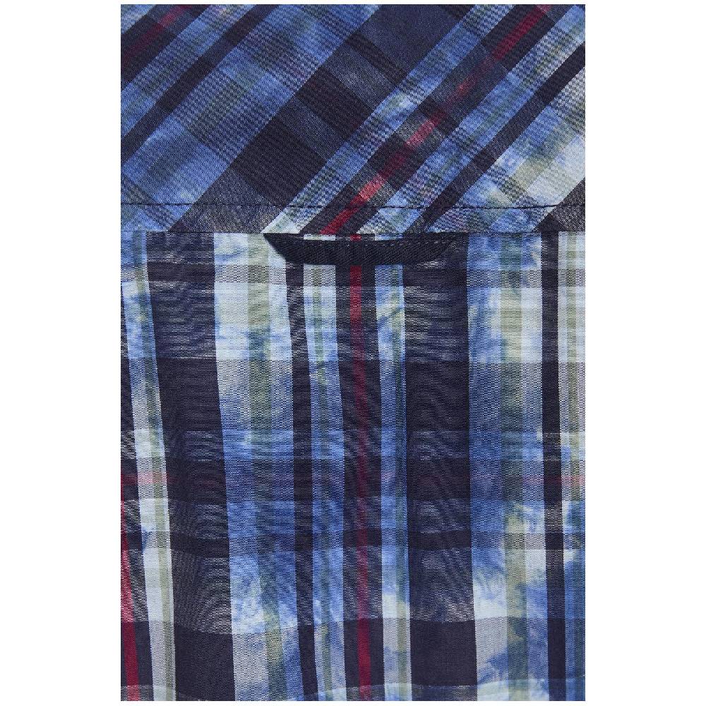 Jan Vanderstorm Kurzarmhemd NORDOLF Dunkelblau Kariert
