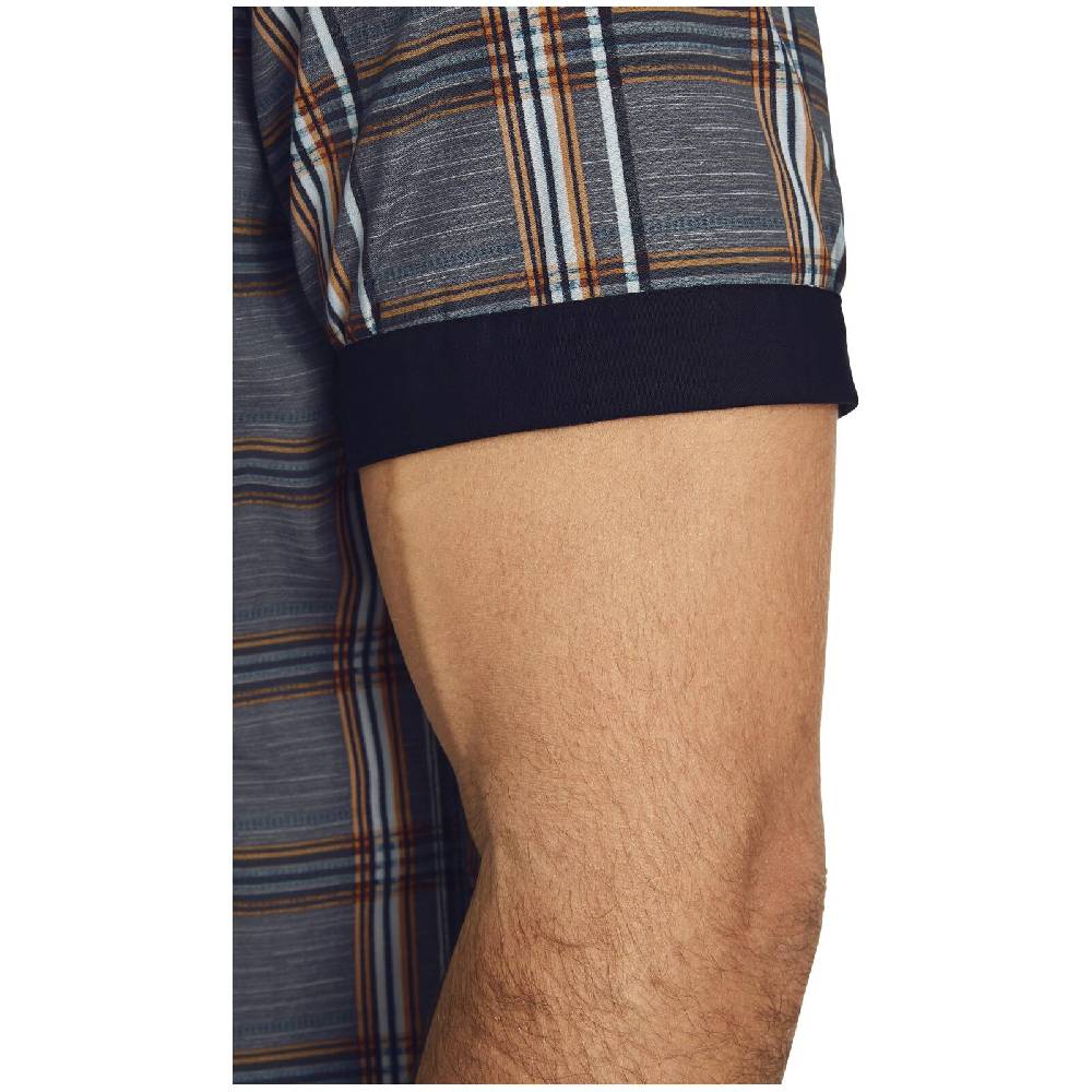 Jan Vanderstorm Kurzarmhemd ZESAR Dunkelgrau Kariert