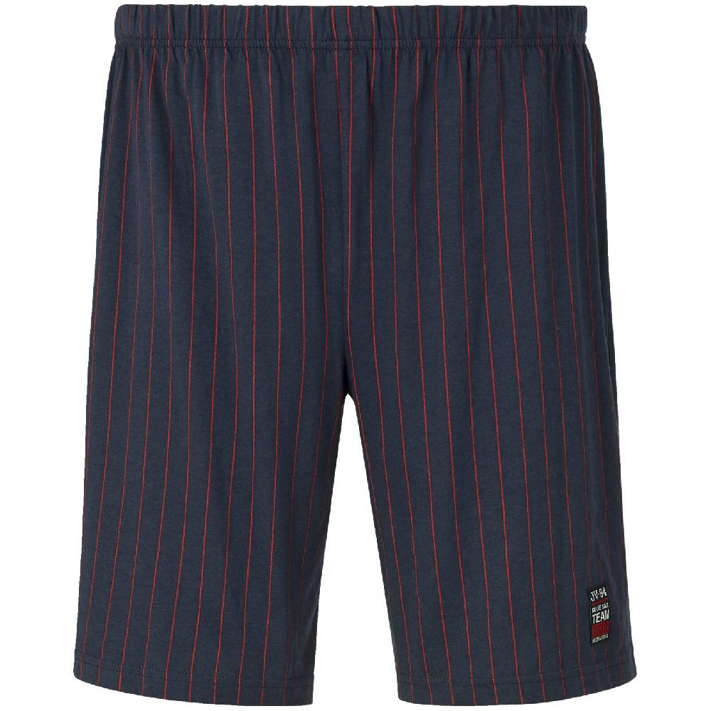 Jan Vanderstorm Kurze Schlafhose BARO dunkelblau gestreift