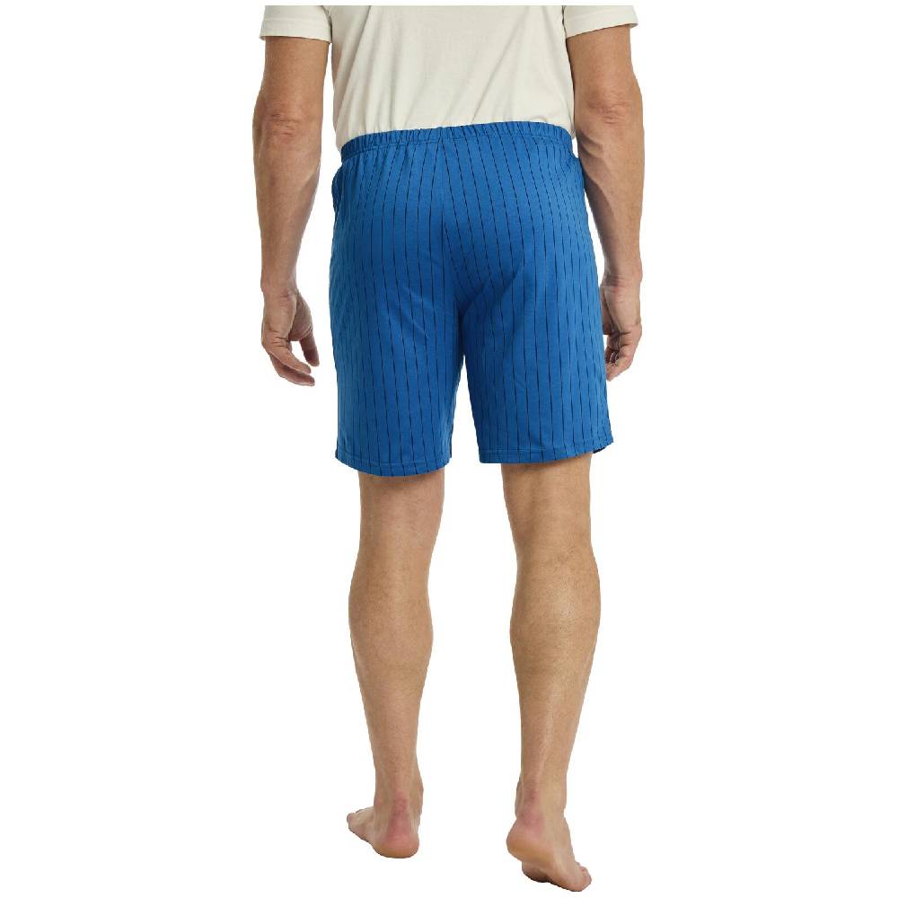 Jan Vanderstorm Kurze Schlafhose BARO Royal Blau Gestreift