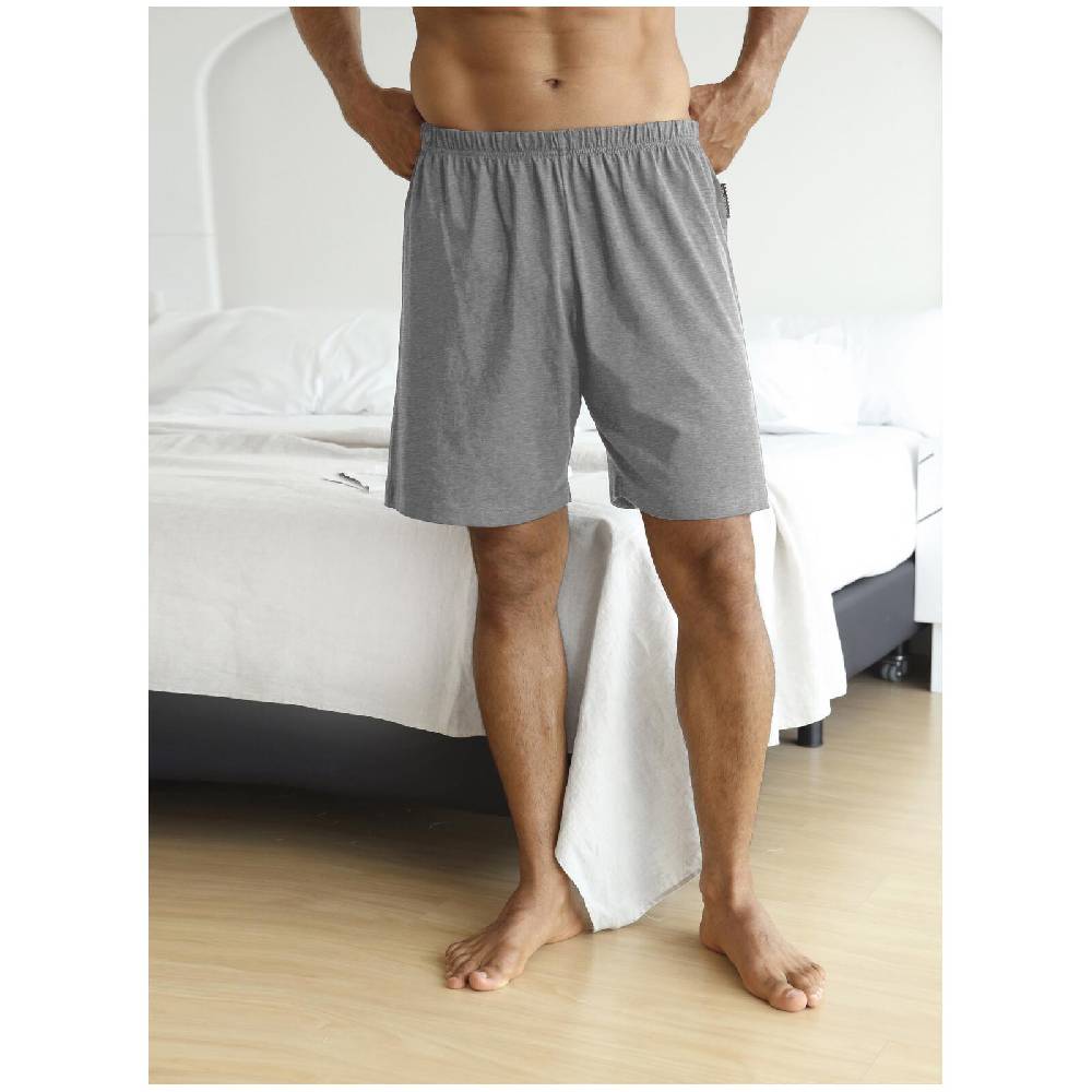 Jan Vanderstorm Kurze Schlafhose MALVIK Hellgrau Melange