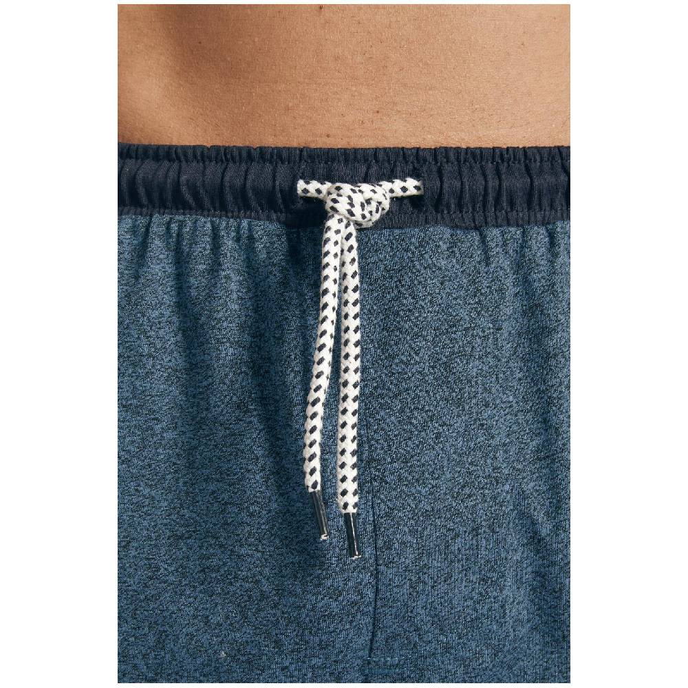 Jan Vanderstorm Kurze Schlafhose TIEKI Petrol Melange