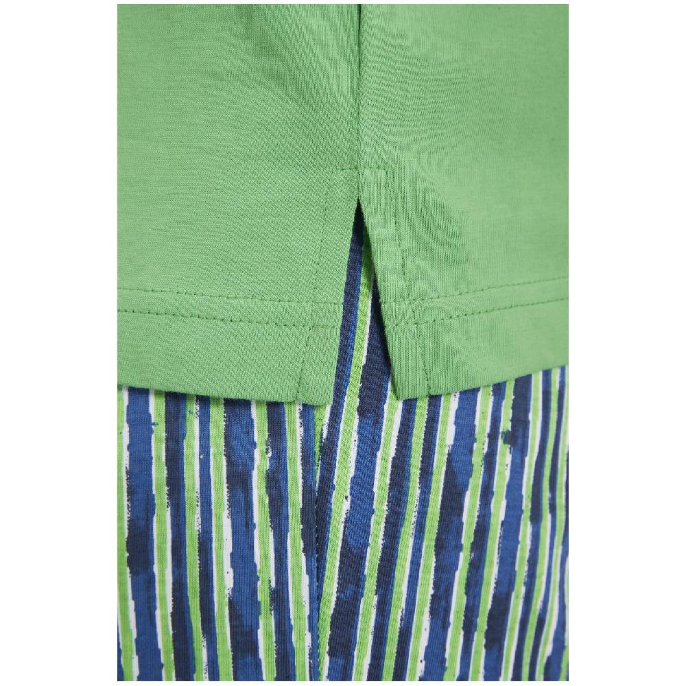 Jan Vanderstorm Kurzer Schlafanzug BARTOLV Grün Gemustert