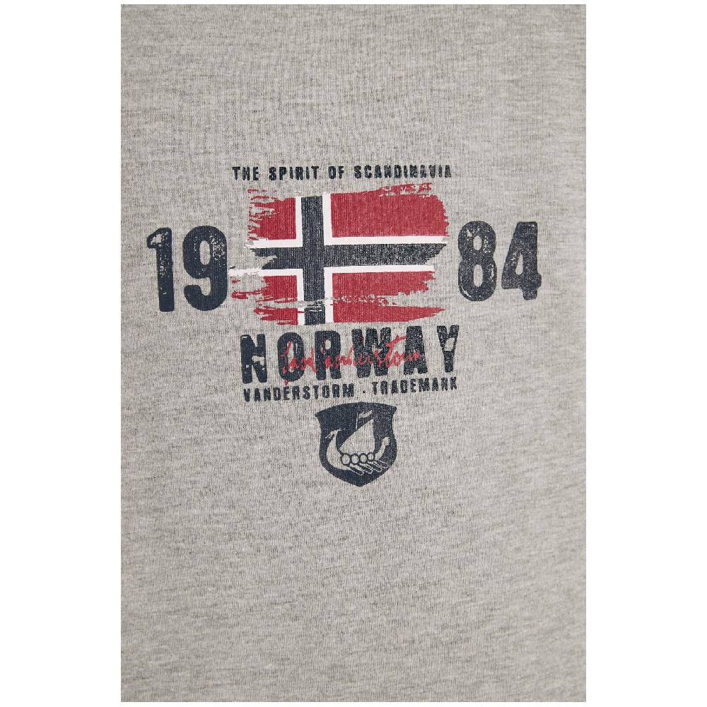 Jan Vanderstorm Kurzer Schlafanzug EDIN Grau Melange