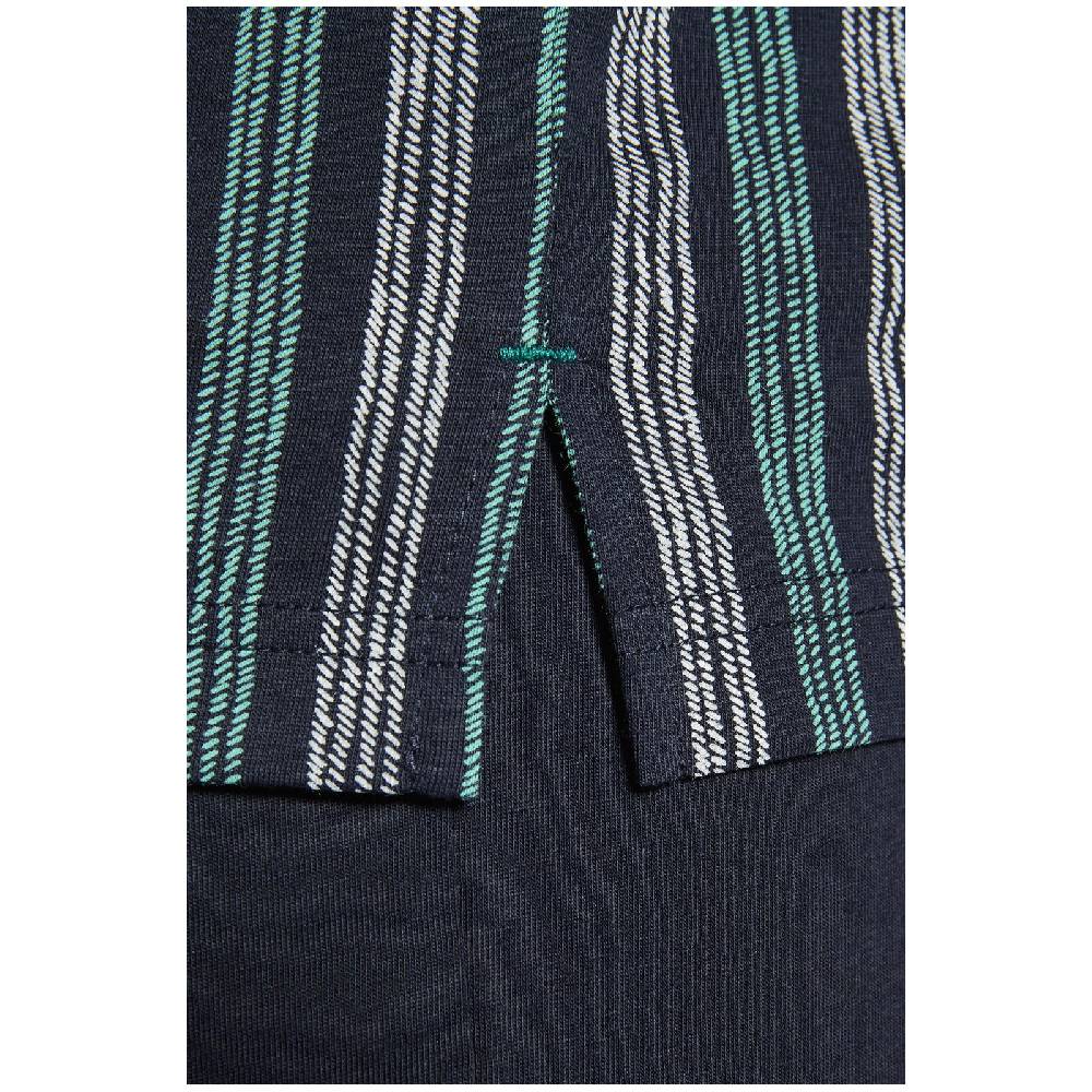 Jan Vanderstorm Kurzer Schlafanzug HAGER Dunkelblau Gestreift