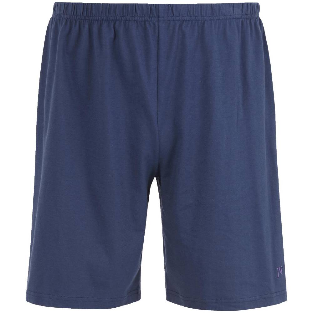 Jan Vanderstorm Kurzer Schlafanzug HERMOD Blau Gemustert