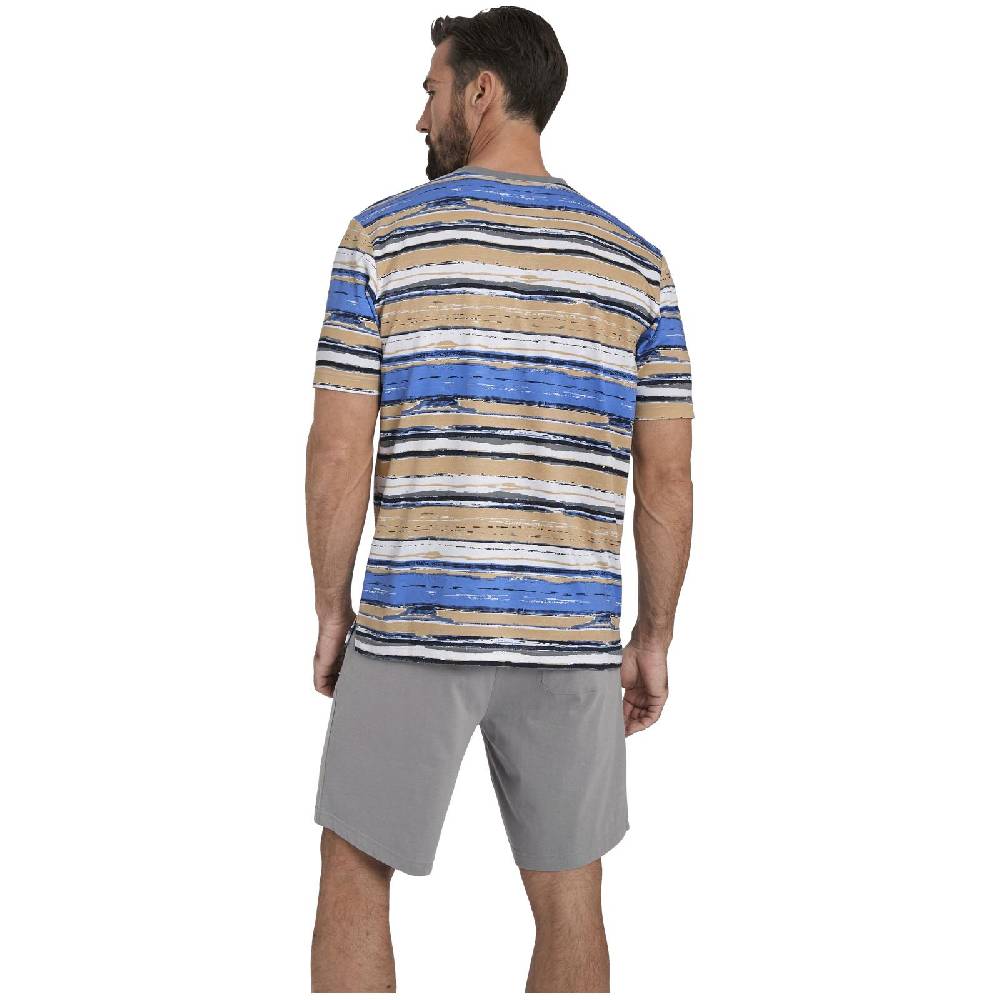 Jan Vanderstorm Kurzer Schlafanzug KOLLIN Beige Gemustert