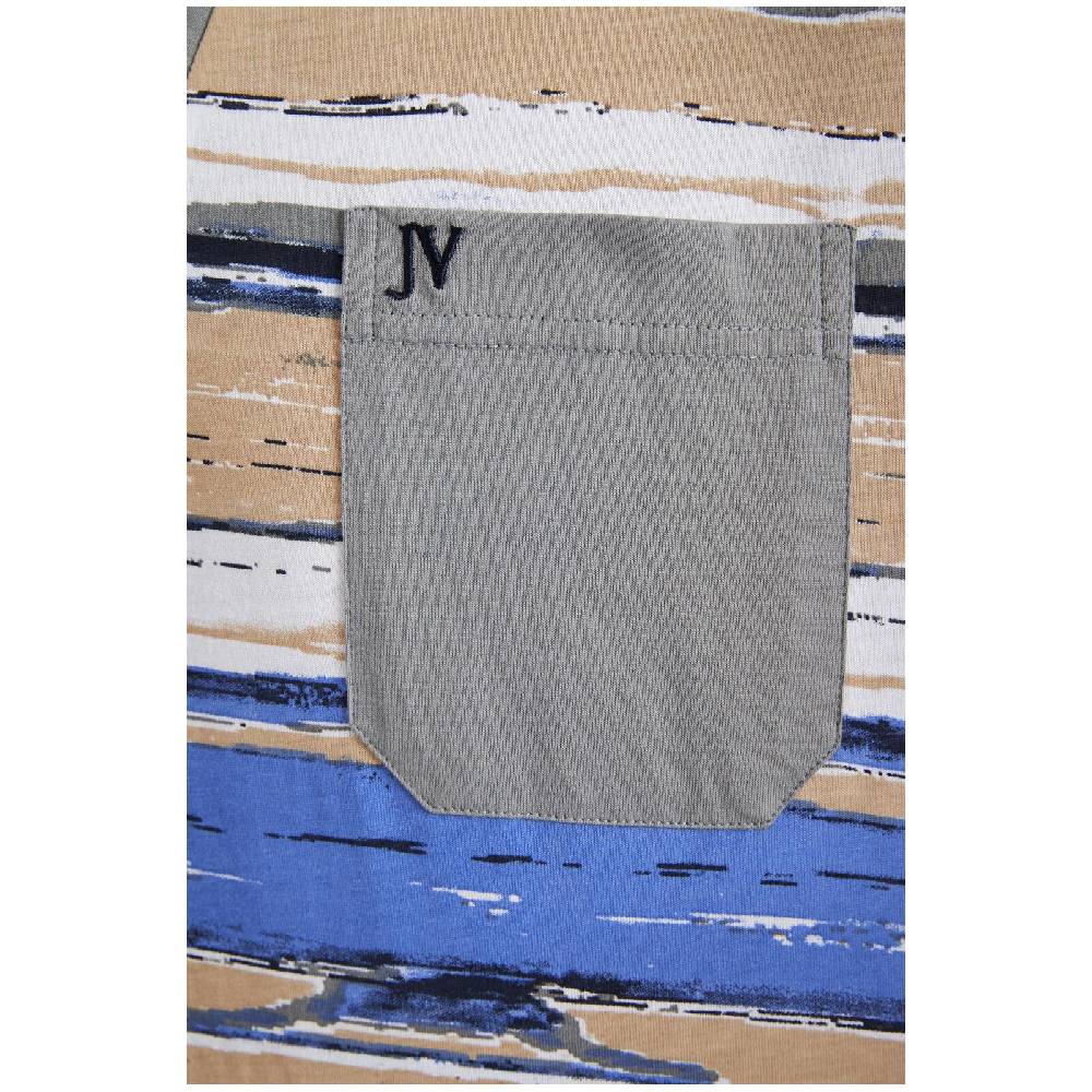 Jan Vanderstorm Kurzer Schlafanzug KOLLIN Beige Gemustert