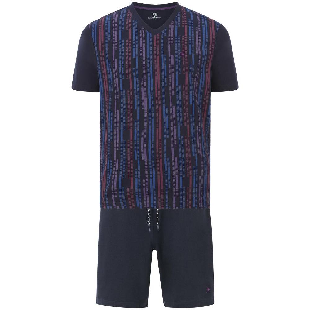 Jan Vanderstorm Kurzer Schlafanzug LENJO dunkelblau