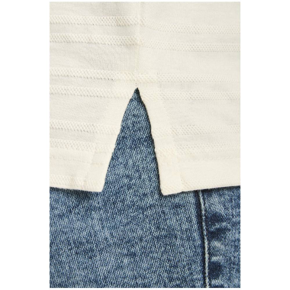 Jan Vanderstorm Langarm-Poloshirt AKILLES Wollweiß