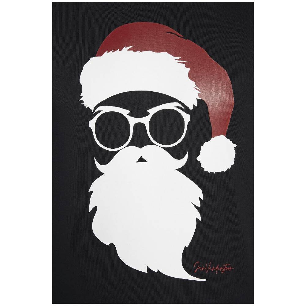 Jan Vanderstorm Langarmshirt REEVERT Schwarz Bedruckt