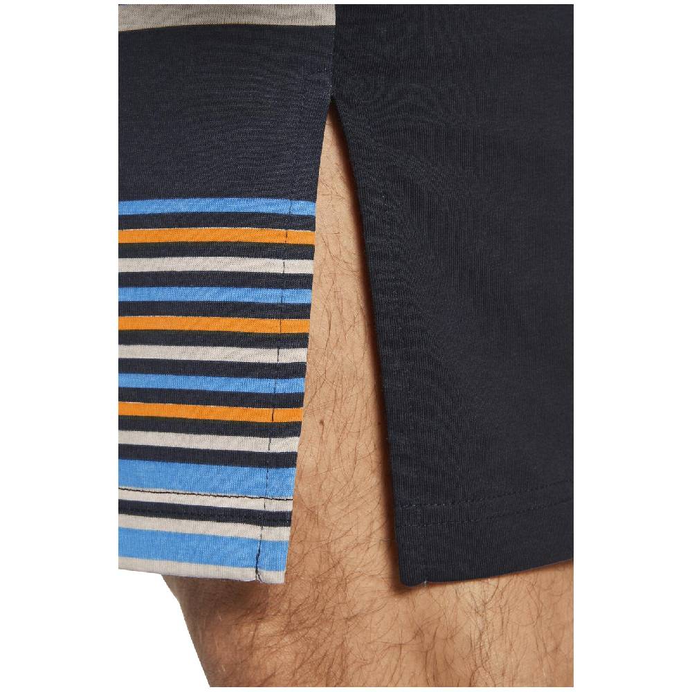 Jan Vanderstorm Nachthemd ANNSTEIN Dunkelblau Gestreift