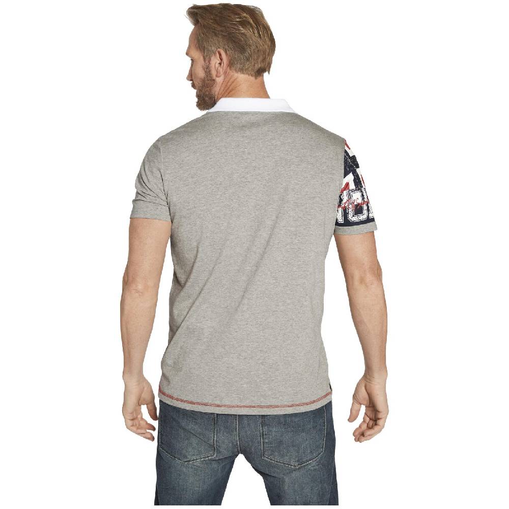 Jan Vanderstorm Poloshirt DAGINO Silbergrau Melange