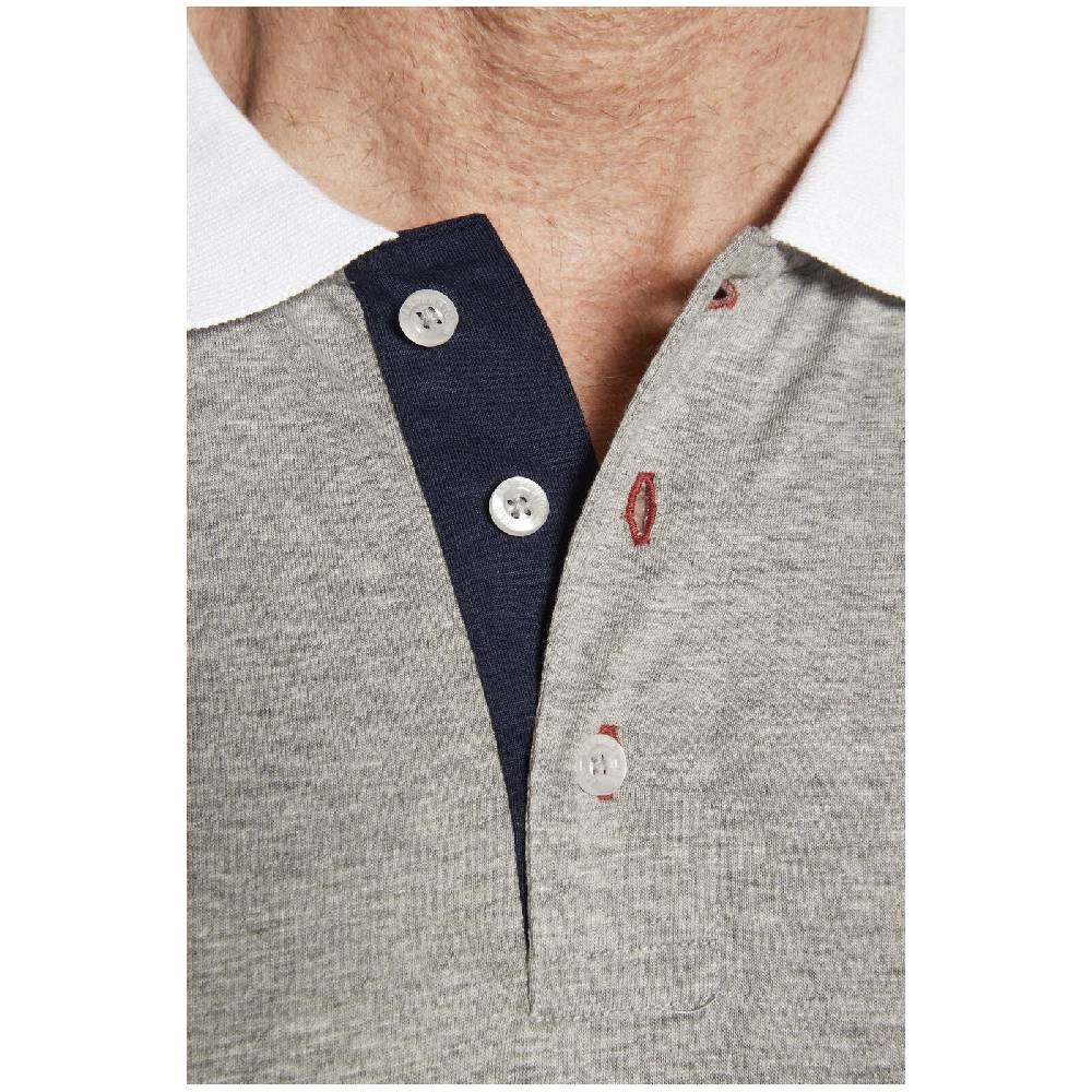 Jan Vanderstorm Poloshirt DAGINO Silbergrau Melange