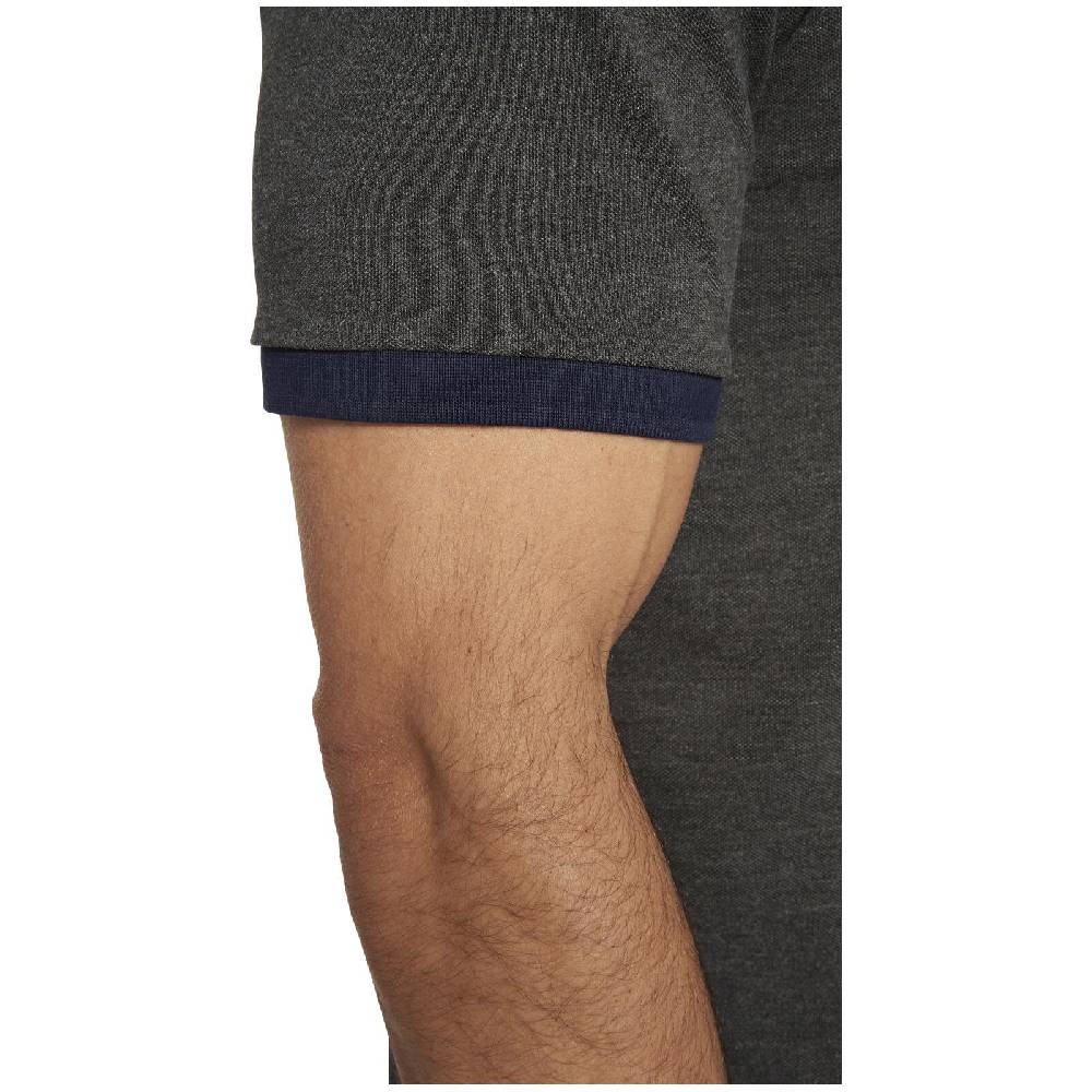 Jan Vanderstorm Poloshirt ERLING Dunkelgrau Melange