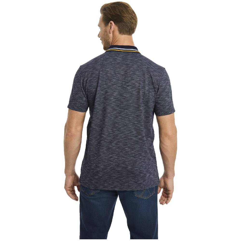 Jan Vanderstorm Poloshirt IBENHARD Dunkelblau Melange