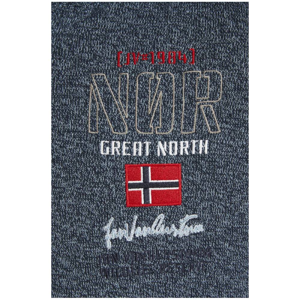 Jan Vanderstorm Pullover CAJETAN Dunkelblau Melange