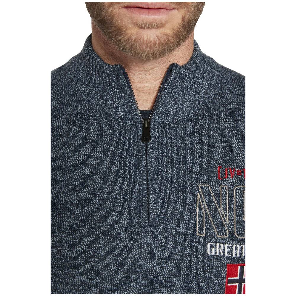 Jan Vanderstorm Pullover CAJETAN Dunkelblau Melange