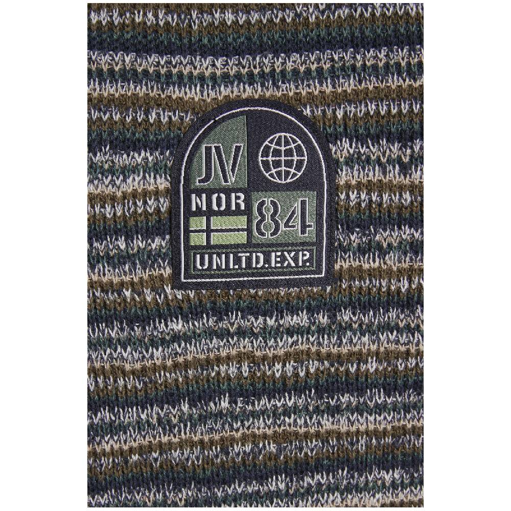 Jan Vanderstorm Pullover ERICH Dunkelblau Gemustert