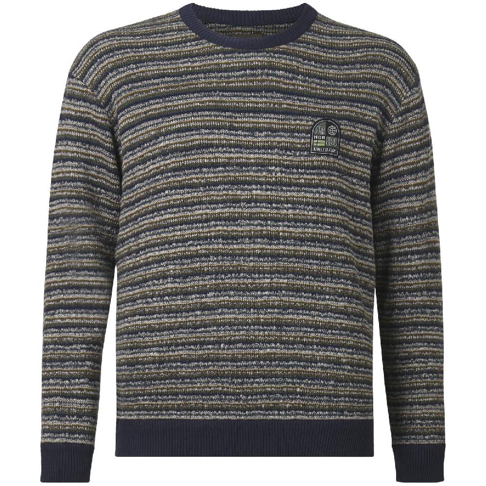 Jan Vanderstorm Pullover ERICH dunkelblau gemustert