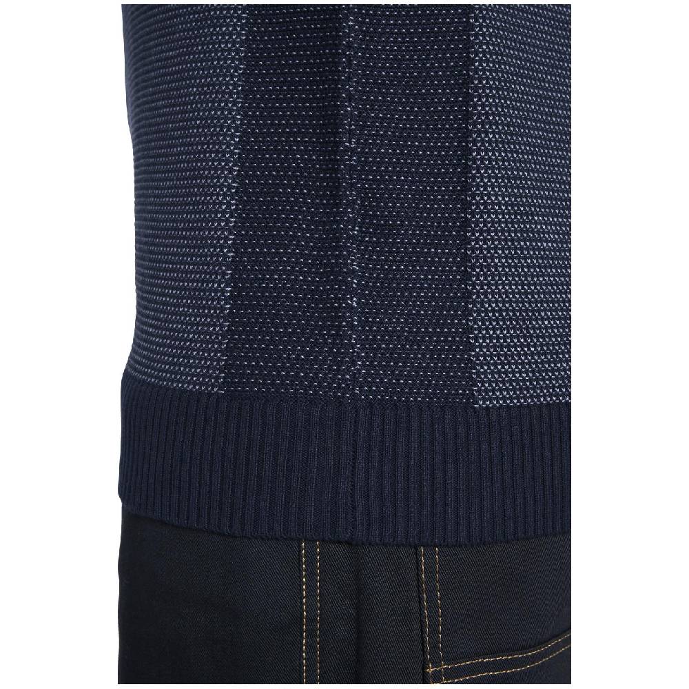 Jan Vanderstorm Pullover HALVAR Dunkelblau Gemustert