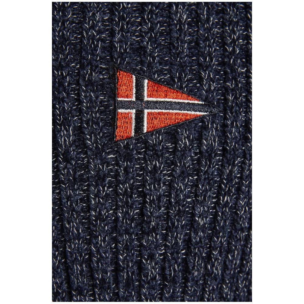 Jan Vanderstorm Pullover Mit Mütze RONAI Dunkelblau Melange