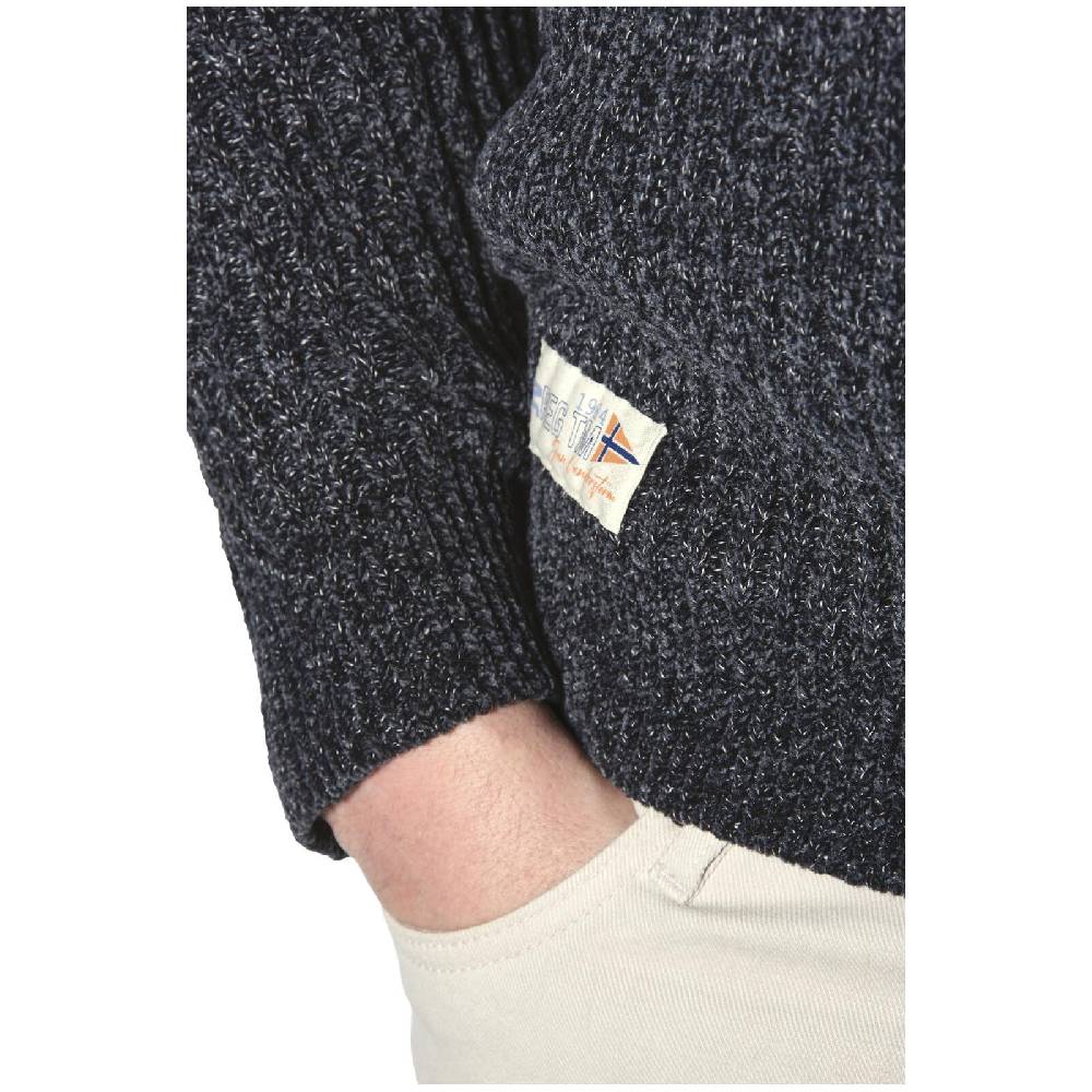 Jan Vanderstorm Pullover Mit Mütze RONAI Dunkelgrau Melange