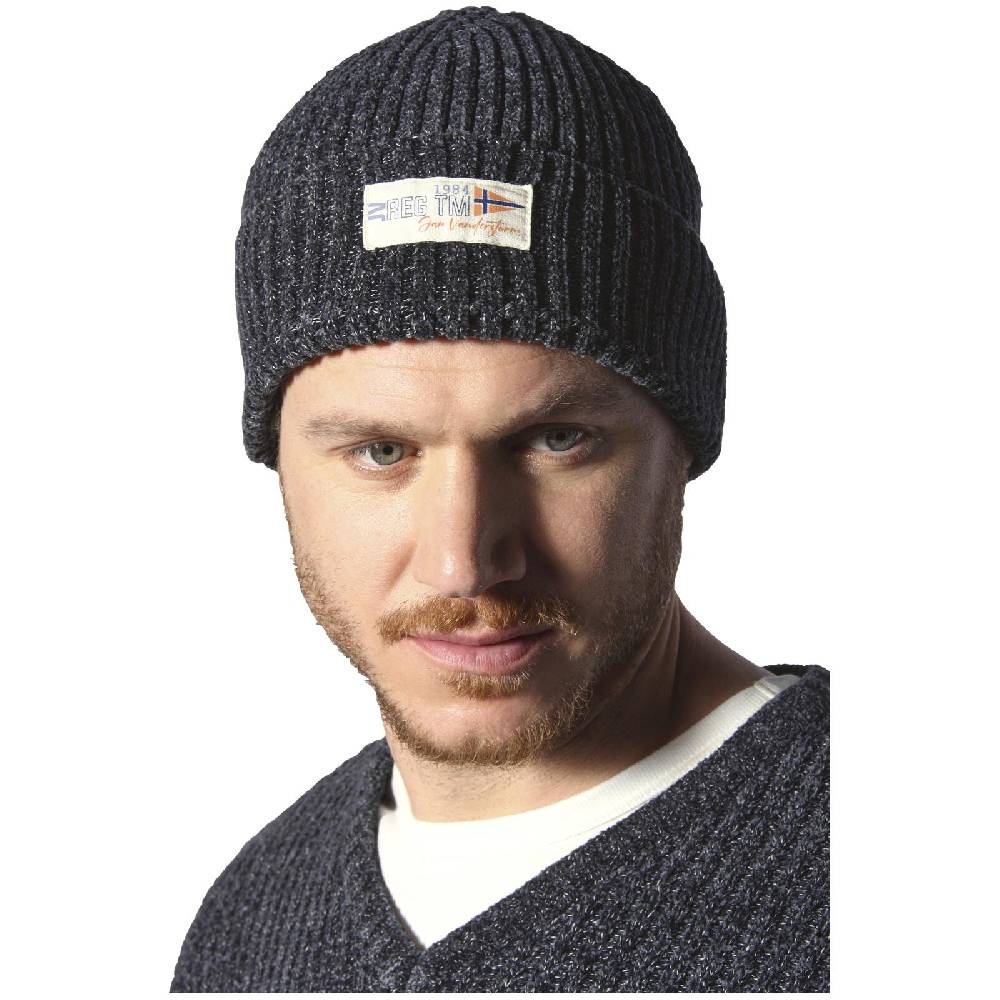 Jan Vanderstorm Pullover Mit Mütze RONAI Dunkelgrau Melange