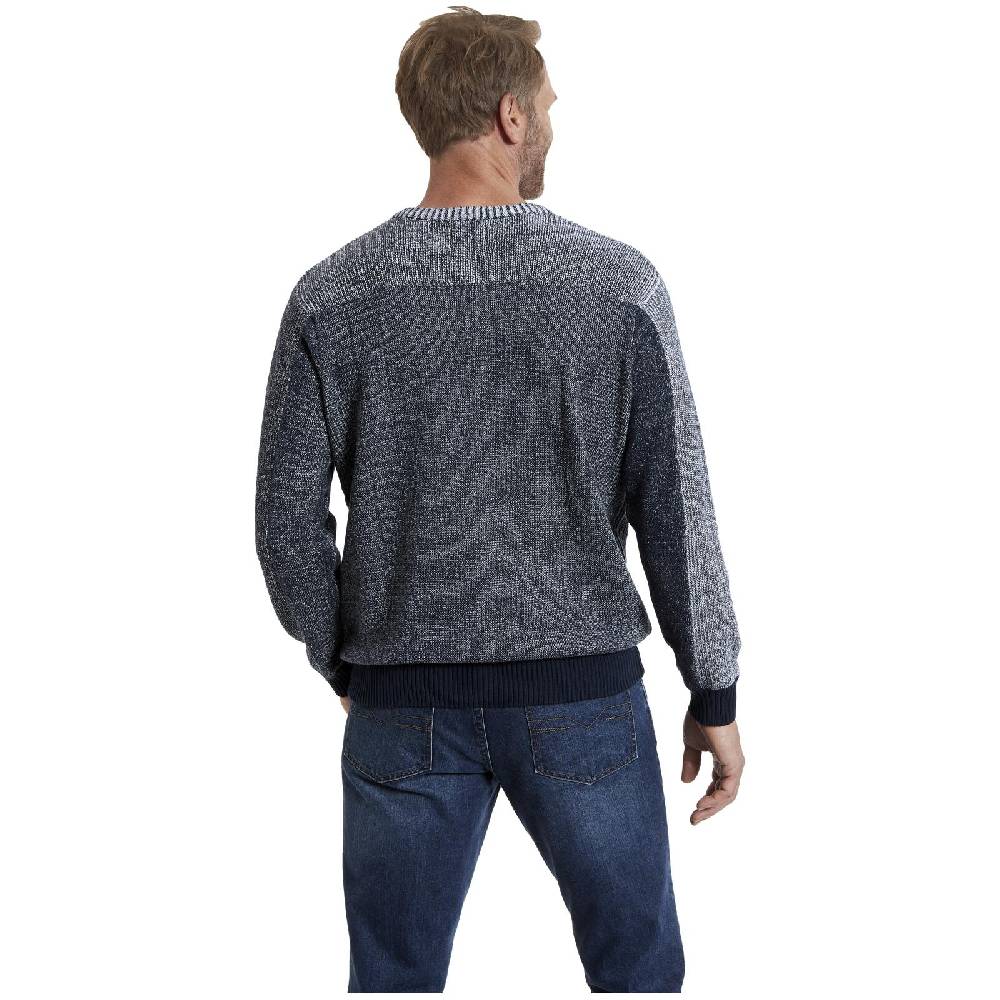 Jan Vanderstorm Pullover SWIDGER Dunkelblau Melange