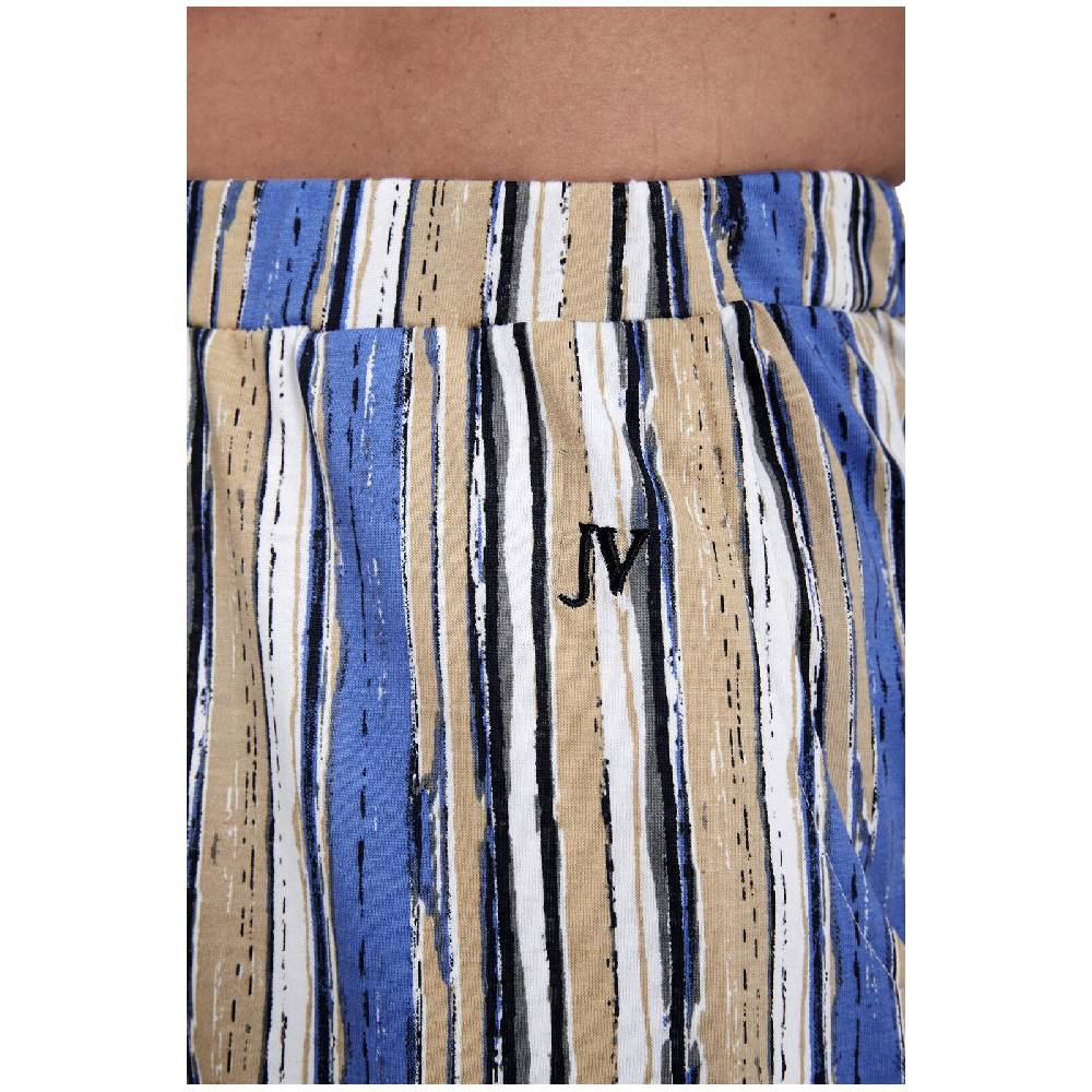 Jan Vanderstorm Schlafanzug ANTOS Royal Blau Gemustert