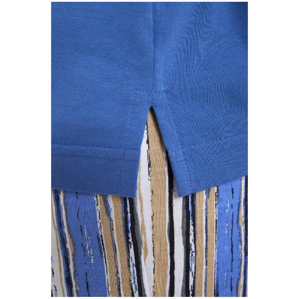 Jan Vanderstorm Schlafanzug ANTOS Royal Blau Gemustert