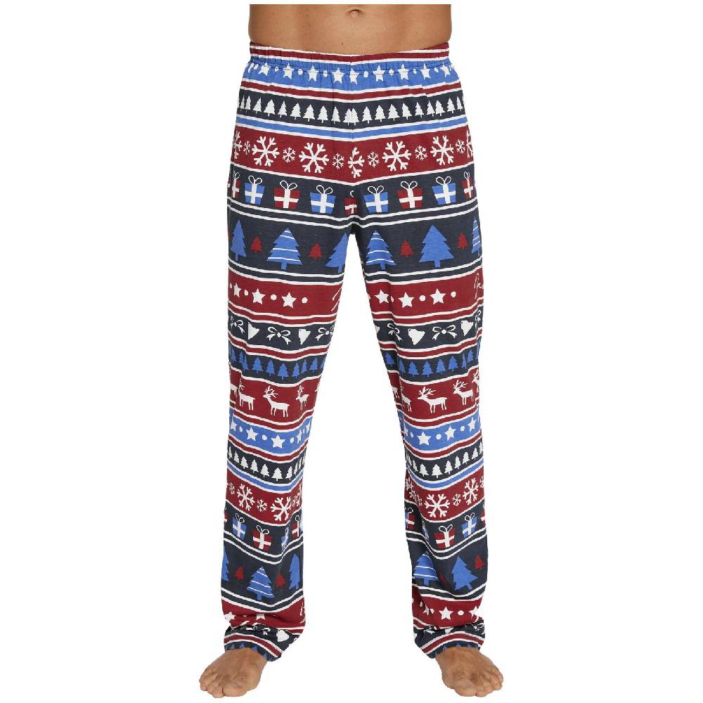 Jan Vanderstorm Schlafanzug ERILERT Dunkelblau Bedruckt