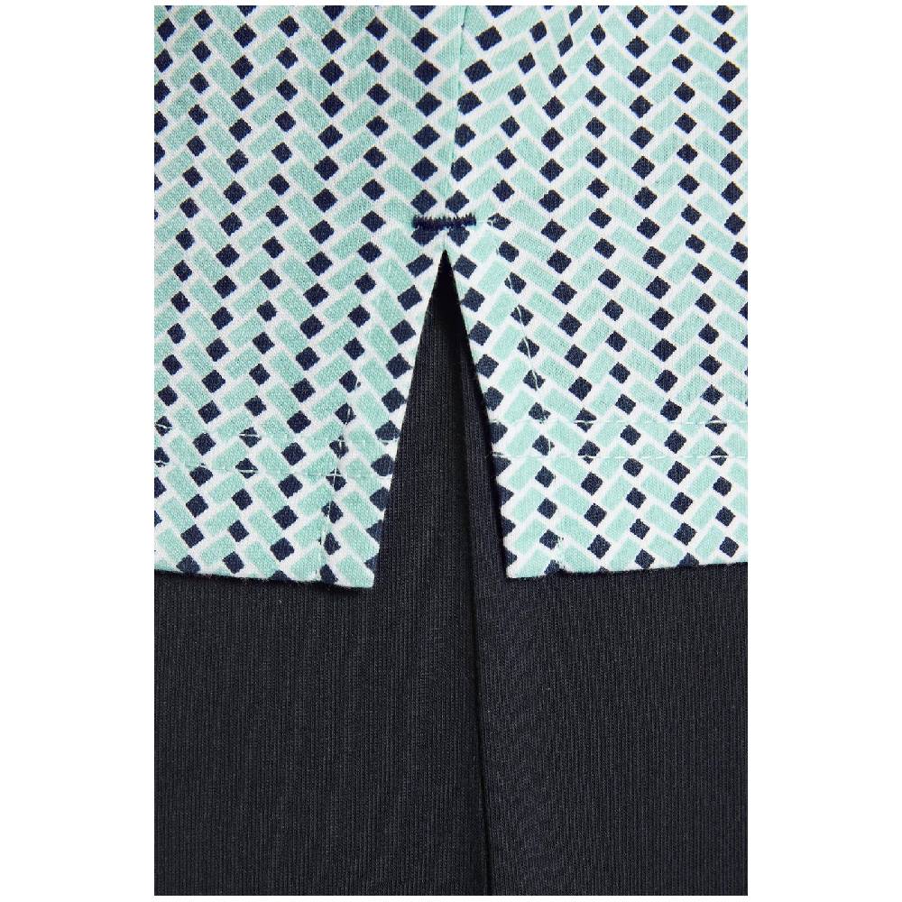 Jan Vanderstorm Schlafanzug FINCKEL Mint Dunkelblau