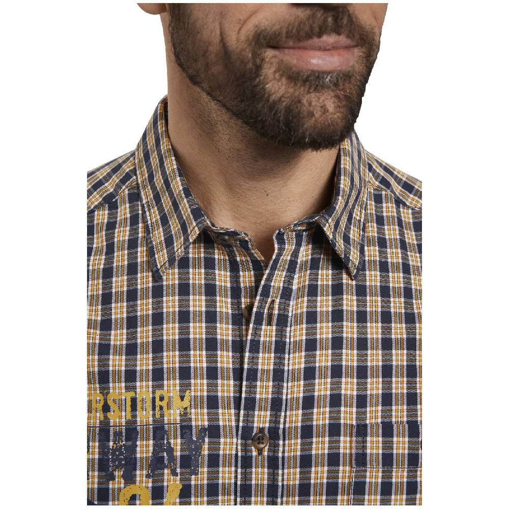 Jan Vanderstorm Set Hemd Und T-Shirt RATFRIED Dunkelblau Kariert