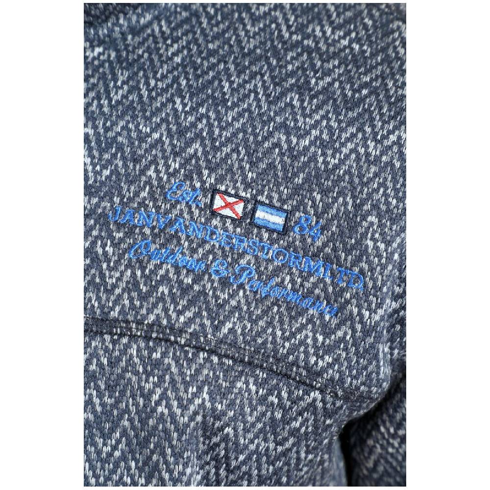 Jan Vanderstorm Strickfleecejacke KOLMUND Dunkelblau
