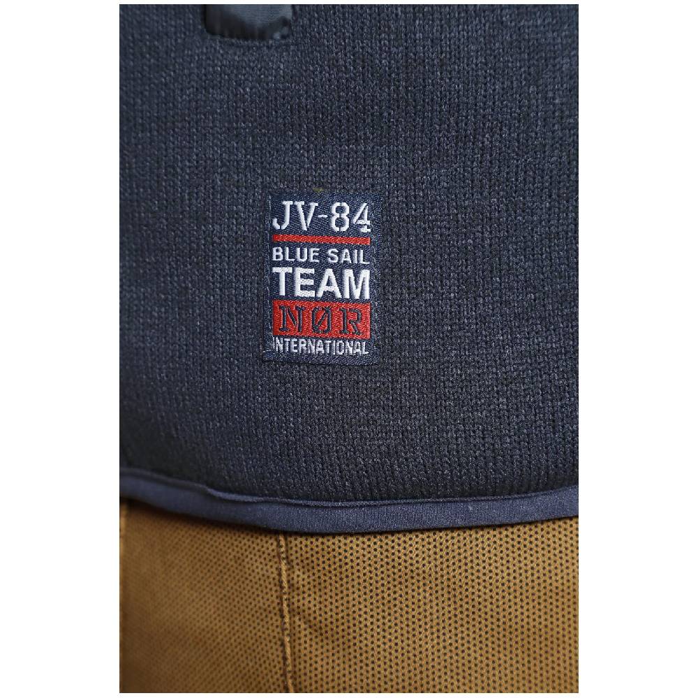 Jan Vanderstorm Strickfleecejacke STELLAN Dunkelblau