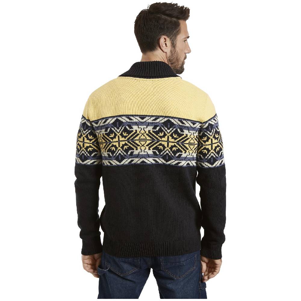 Jan Vanderstorm Strickjacke DARRIN Dunkelblau Gemustert