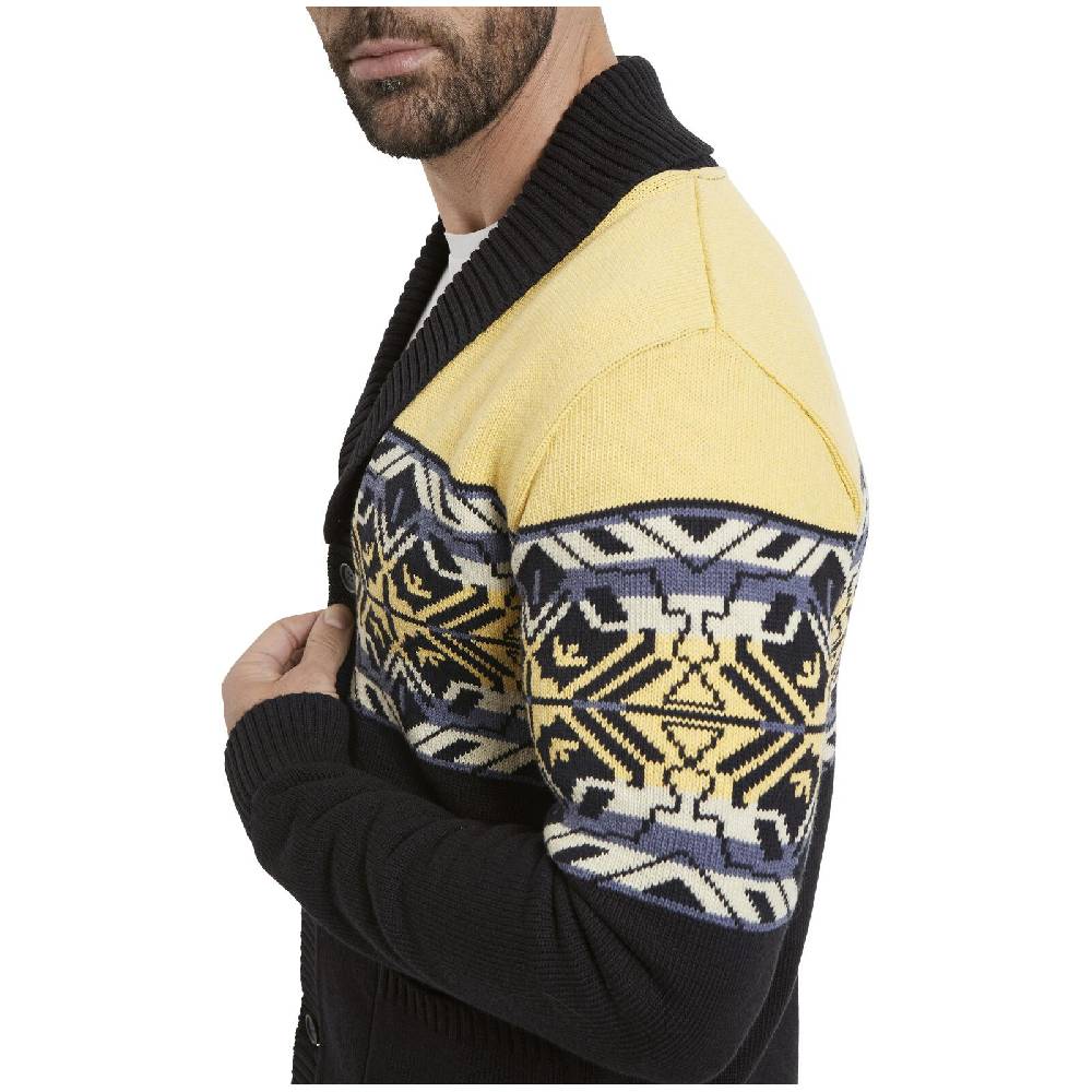 Jan Vanderstorm Strickjacke DARRIN Dunkelblau Gemustert