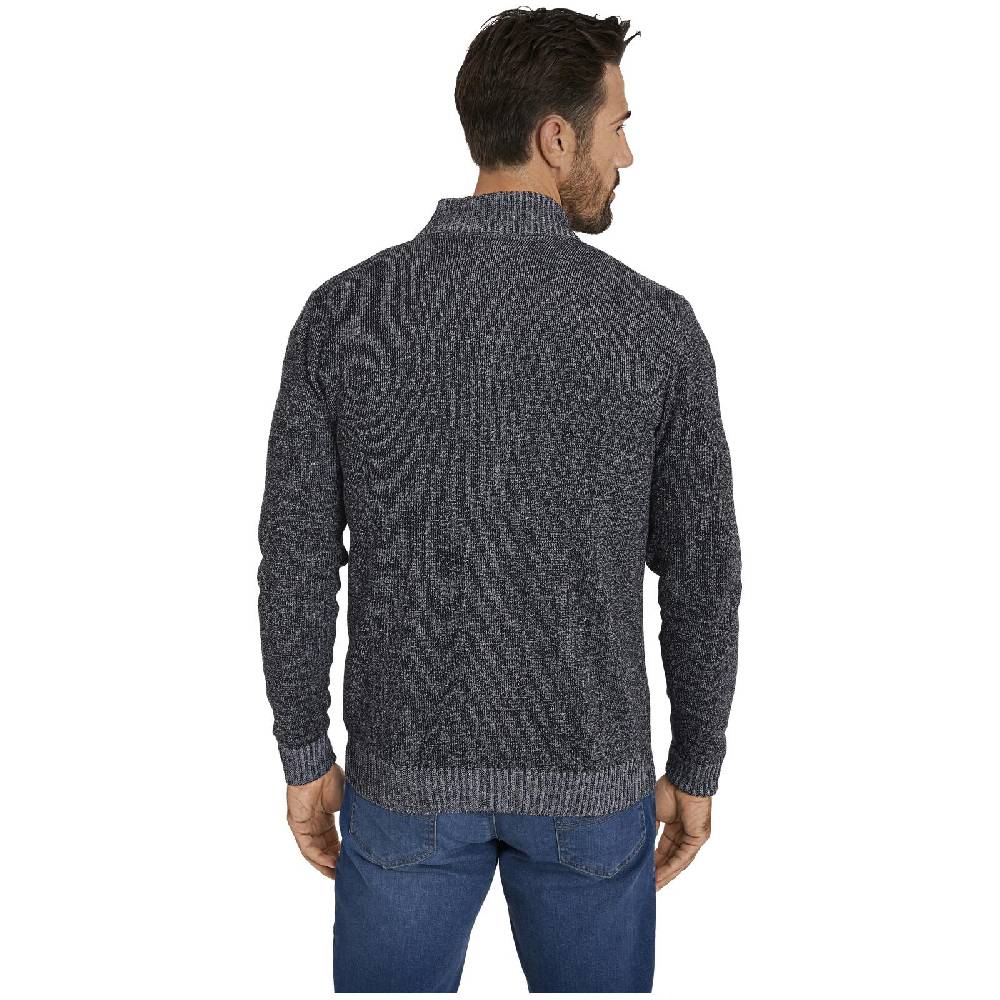 Jan Vanderstorm Strickjacke INGRABAN Dunkelgrau Melange