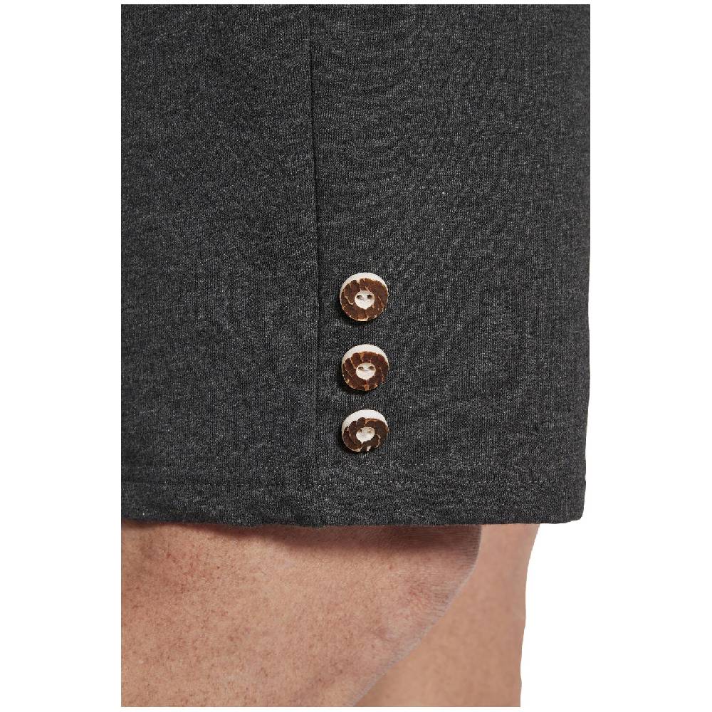 Jan Vanderstorm Sweatbermuda DENNIK Dunkelgrau Melange