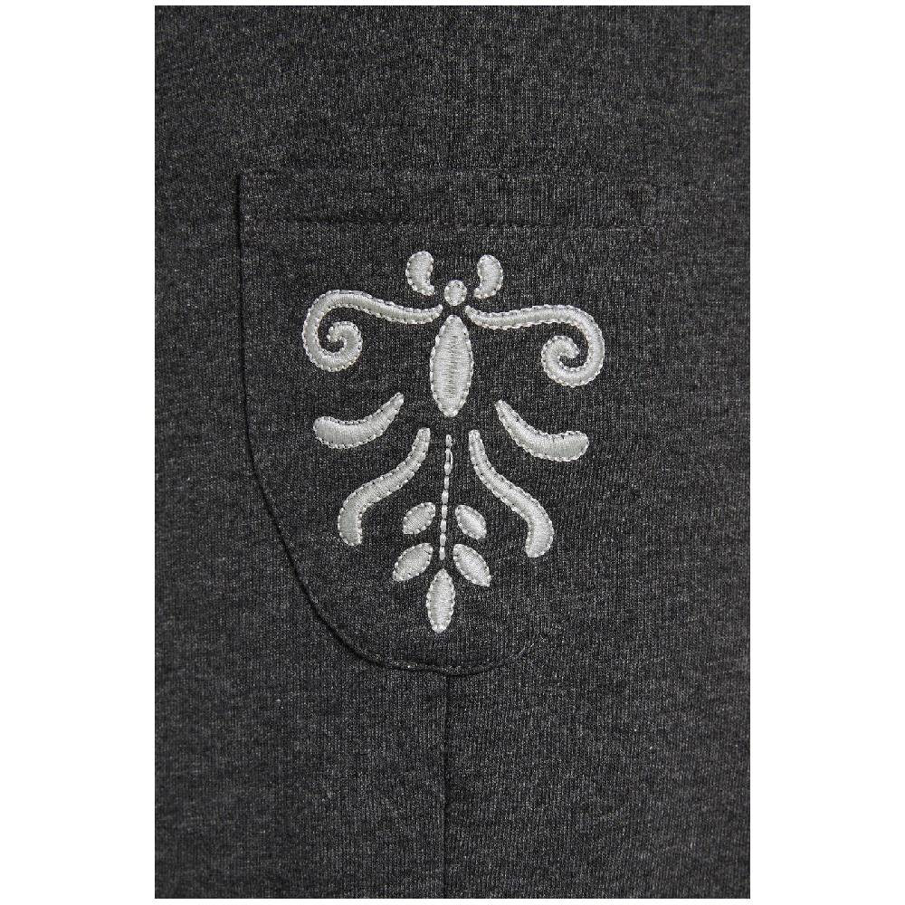 Jan Vanderstorm Sweatbermuda DENNIK Dunkelgrau Melange