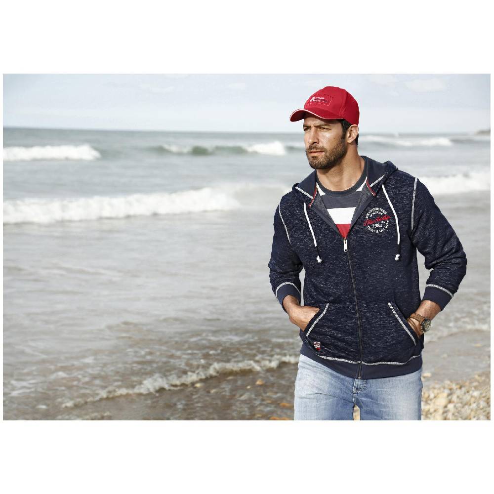 Jan Vanderstorm Sweatjacke JOKORA Dunkelblau Melange